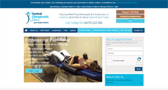 Desktop Screenshot of centralchiropracticclinic.co.uk