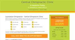 Desktop Screenshot of centralchiropracticclinic.com.au
