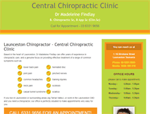 Tablet Screenshot of centralchiropracticclinic.com.au